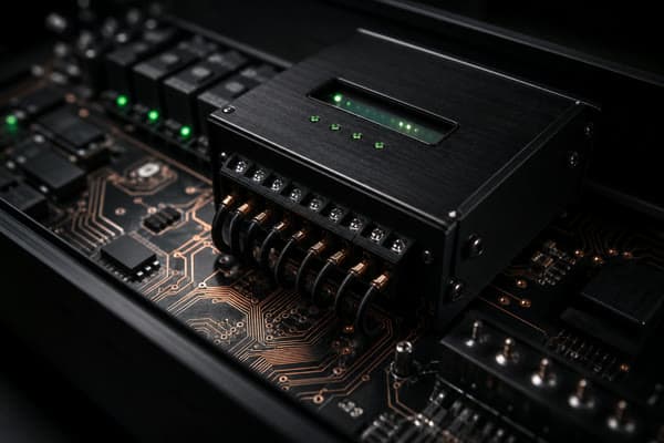 Technische automatiseringscontroller in een verzorgde installatie